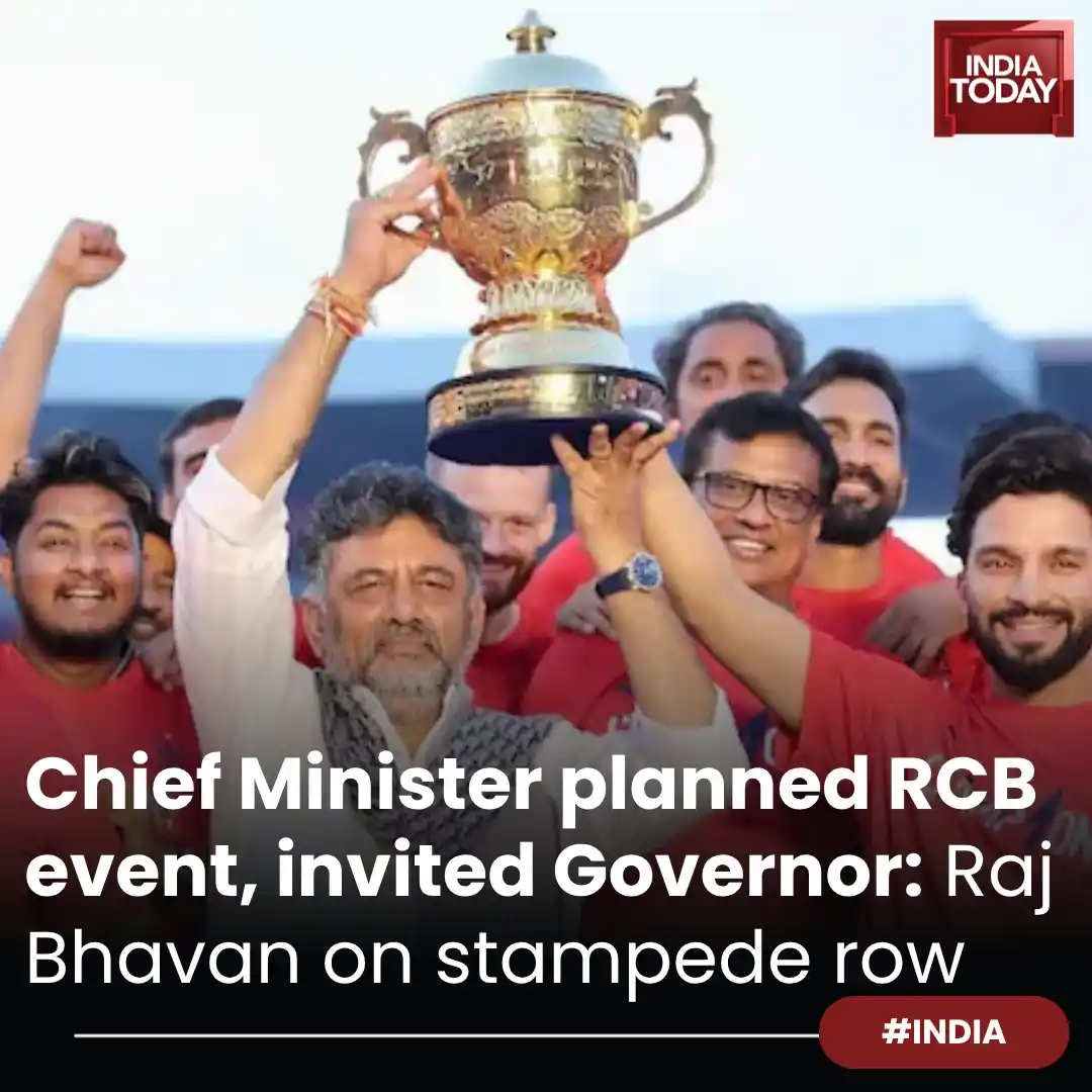 Image from India Today: *In Short:*  ➡️ Karnataka Governor initially planned felicitation even...