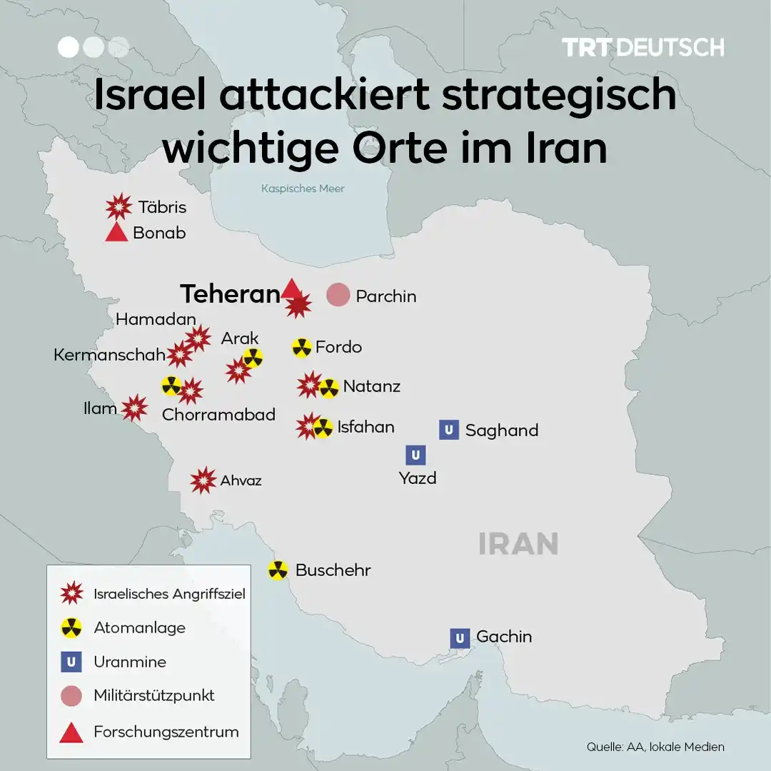 Image from TRT Deutsch: Israel hat in der Nacht auf Freitag massive Angriffe auf strategisch w...