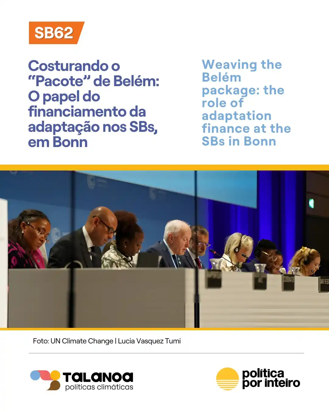 Image from COP 30 | Talanoa | 🌎 Políticas climáticas: ⏰ Já estamos a caminho de *Bonn*, na Alemanha, onde começa na segunda-...