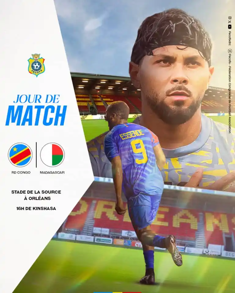 Image from FECOFA RDC_Officiel: ๐ฅ ๐๐ข๐จ๐ฅ ๐๐ ๐ ๐๐ง๐๐ ๐ฅ ๐จ๐ฉ ๐๐ ๐๐จ๐ง๐ ๐จ ๐ Madagascar ๐ฒ๏ฟฝ...