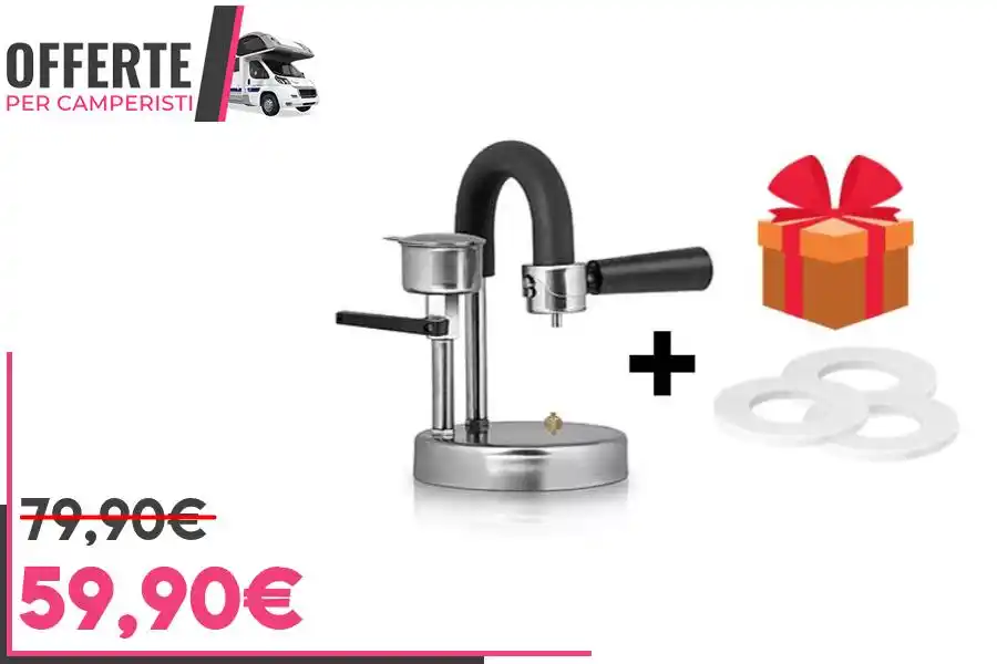 Image from OFFERTE per CAMPERISTI: *KAMIRA e OMAGGIO Espresso cremoso sul fornello con 20 EURO di SCONTO ...