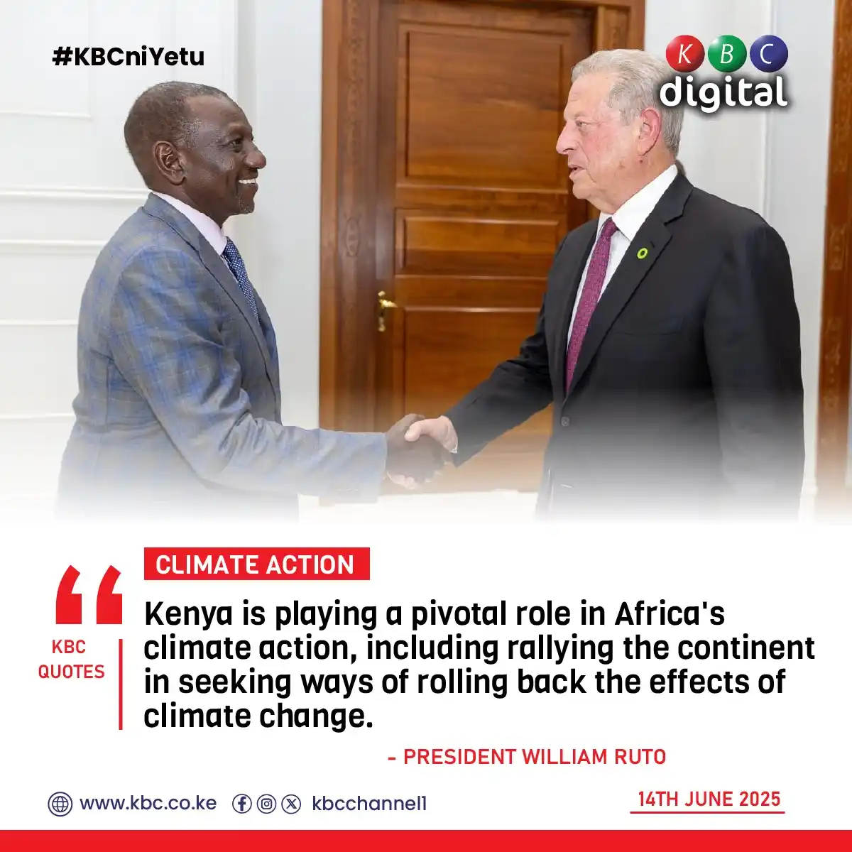 Image from KBC Digital: Kenya is playing a pivotal role in Africa's climate action, including ...