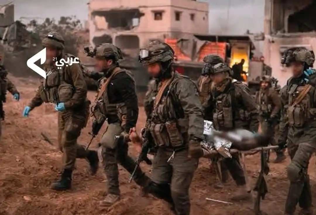 Image from العربیہ فلسطین اردو (Al Arabiya Palestine Urdo): 🔴 *كتـ.ـائب القسـ.ـام کا بیان: جباليا کے مشرق میں صہیونی فوج پر تباہ ...