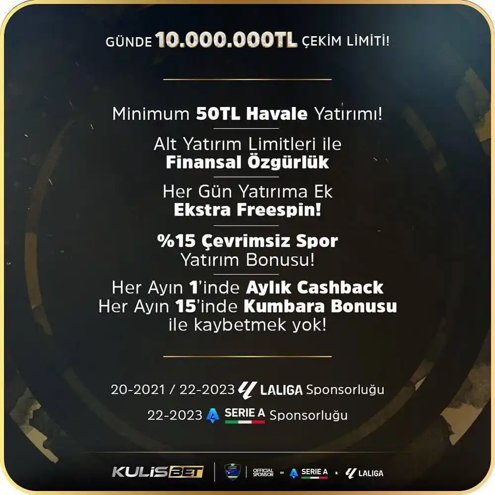 Image from KULİS: 👈KULİS BET’TE FİNANSAL ÖZGÜRLÜK 👈 💵MİNİMUM 50 TL HAVALE YATIRIMI ...