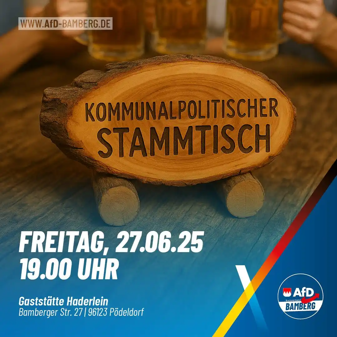 Image from AfD Bamberg: Liebe Mitglieder, Förderer und Freunde der AfD Bamberg, es ist wieder...