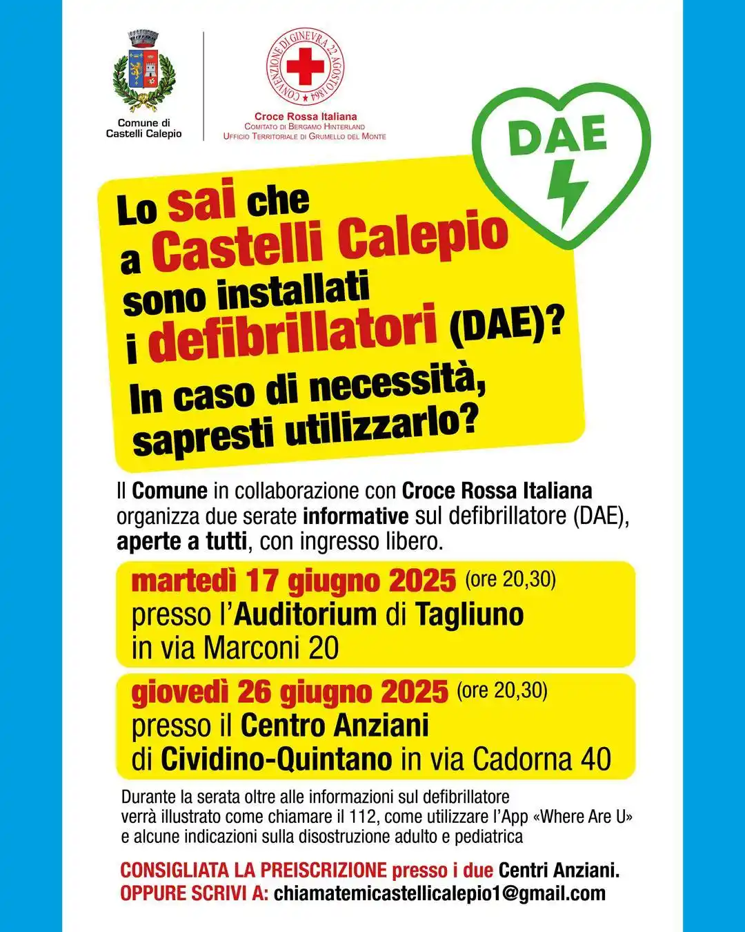 Comune di Castelli Calepio post