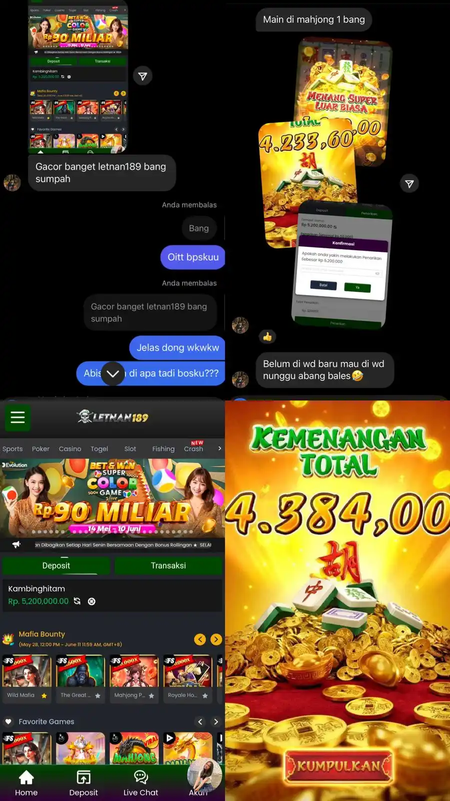 Image from Official.letnan189: mahyong 1 lagi menyala nib hari ini🤩...