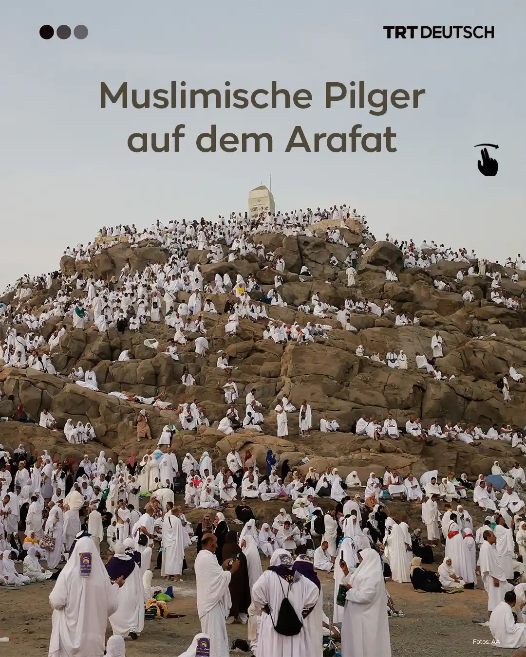 Image from TRT Deutsch: Muslimische Pilger aus der ganzen Welt versammeln sich am heutigen Don...
