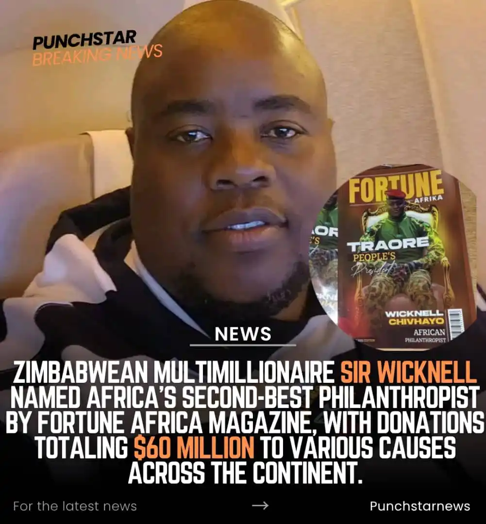 Image from Punchstar Entertainment Media: NEWS>>>>>Zimbabwean Multimillionaire Sir Wicknell named Africa's secon...
