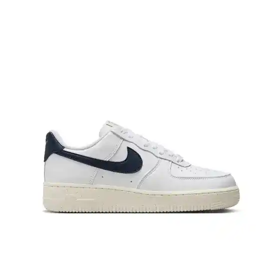 Image from Katalog Asahoykun✨: NIKE WOMEN AIR FORCE 1 07 NN-WHITE/OBSIDIAN-PALE IVORY-METALLIC GOLD 9...
