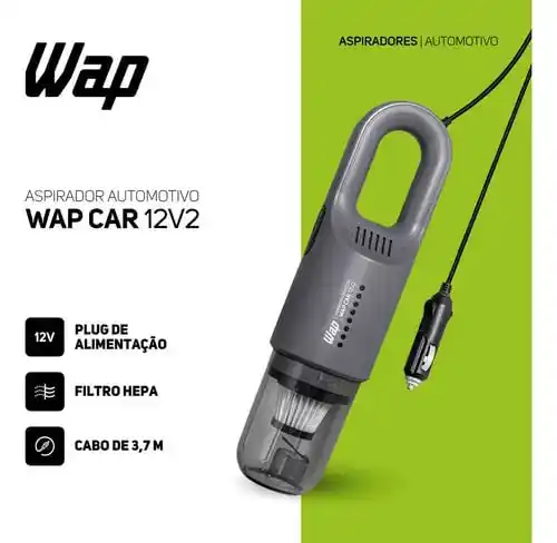 Image from OFERTÔMETRO 🛍️ cupons e promoções absurdas: 🚨 Oferta Mercado Livre Aspirador Automotivo Portátil 12V WAP CAR 12V...