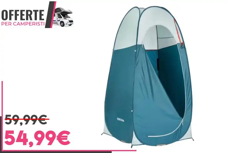 Image from OFFERTE per CAMPERISTI: *QUECHUA Cabina doccia campeggio SECONDS* _In pochi secondi una comod...