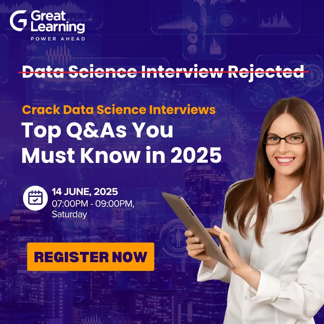 Image from Great Learning Academy: *Ready to Crack Your Data Science Interview in 2025?* Unlock the secr...