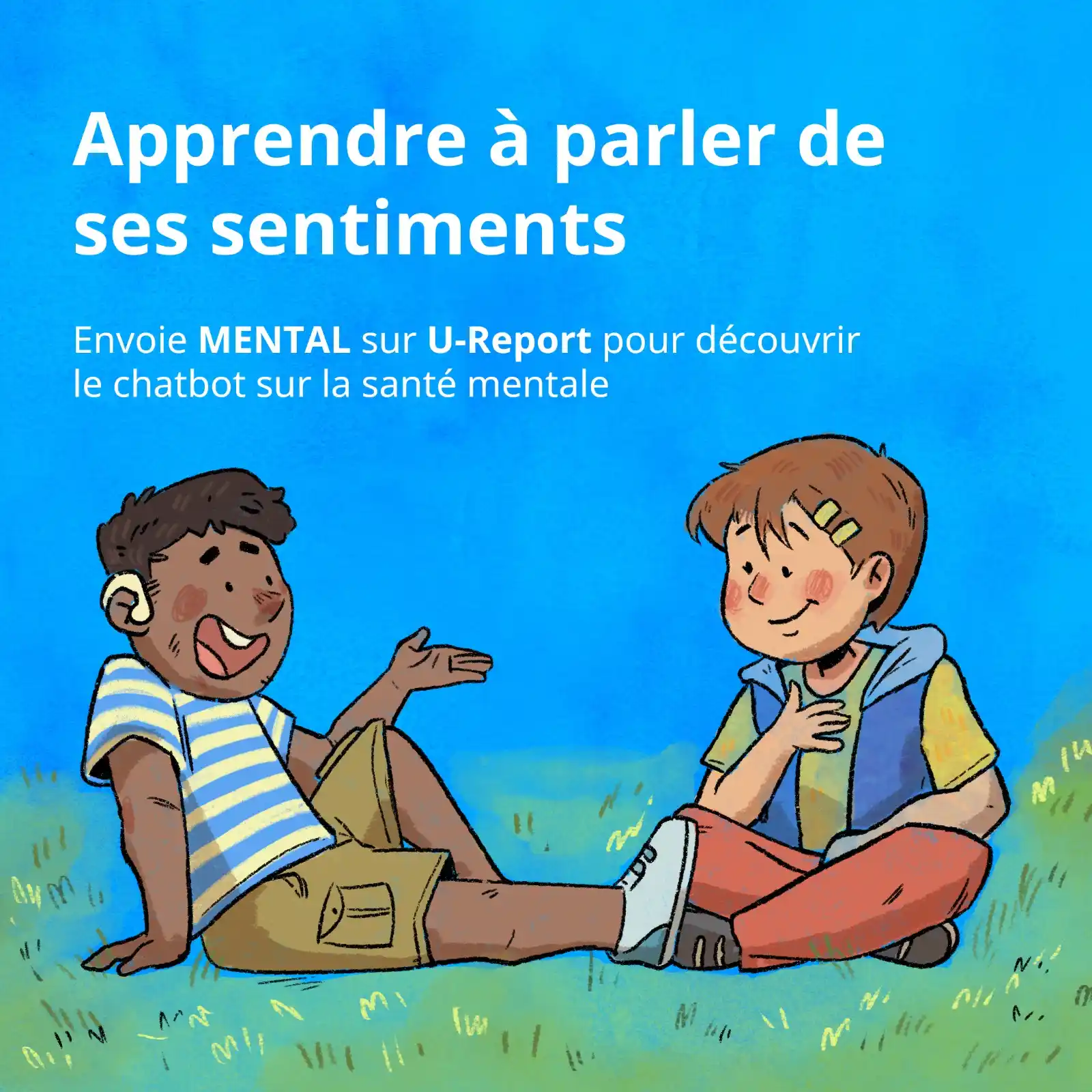 Image from U-Report RDC: đŹ Sâil peut ĂȘtre difficile de parler de ses sentiments, câest lâune d...