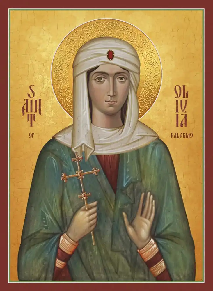 Image from CATHOLIC CONNECT 🇻🇦✝️☦️: *Saint Olivia of Palermo* *Feast Day: June 10* St. Olivia was the be...