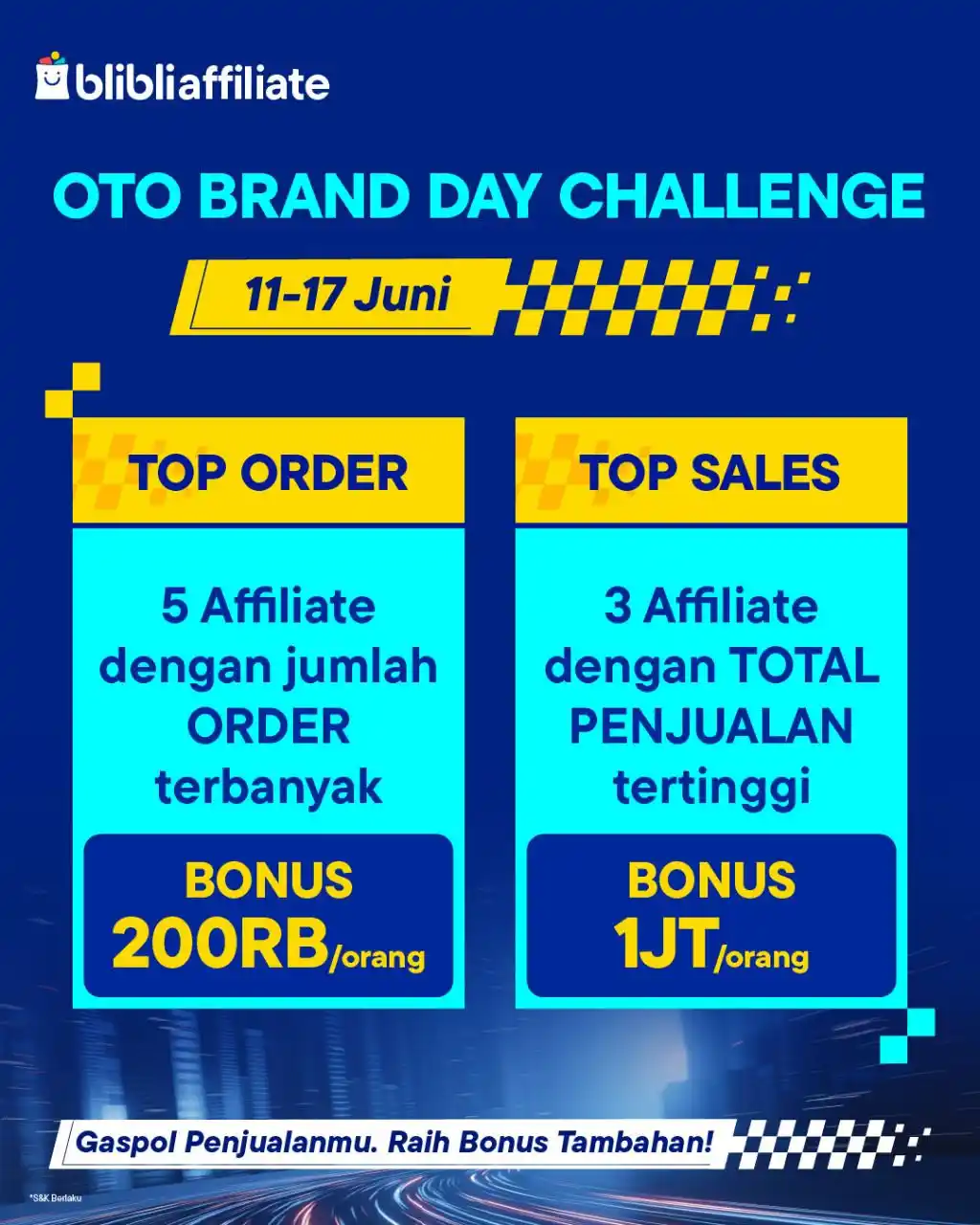Image from Blibli Affiliate Official: *🚗💨 SIAP-SIAP NGEGAS CUAN DI OTO BRAND DAY CHALLENGE!* Mau dapat bo...