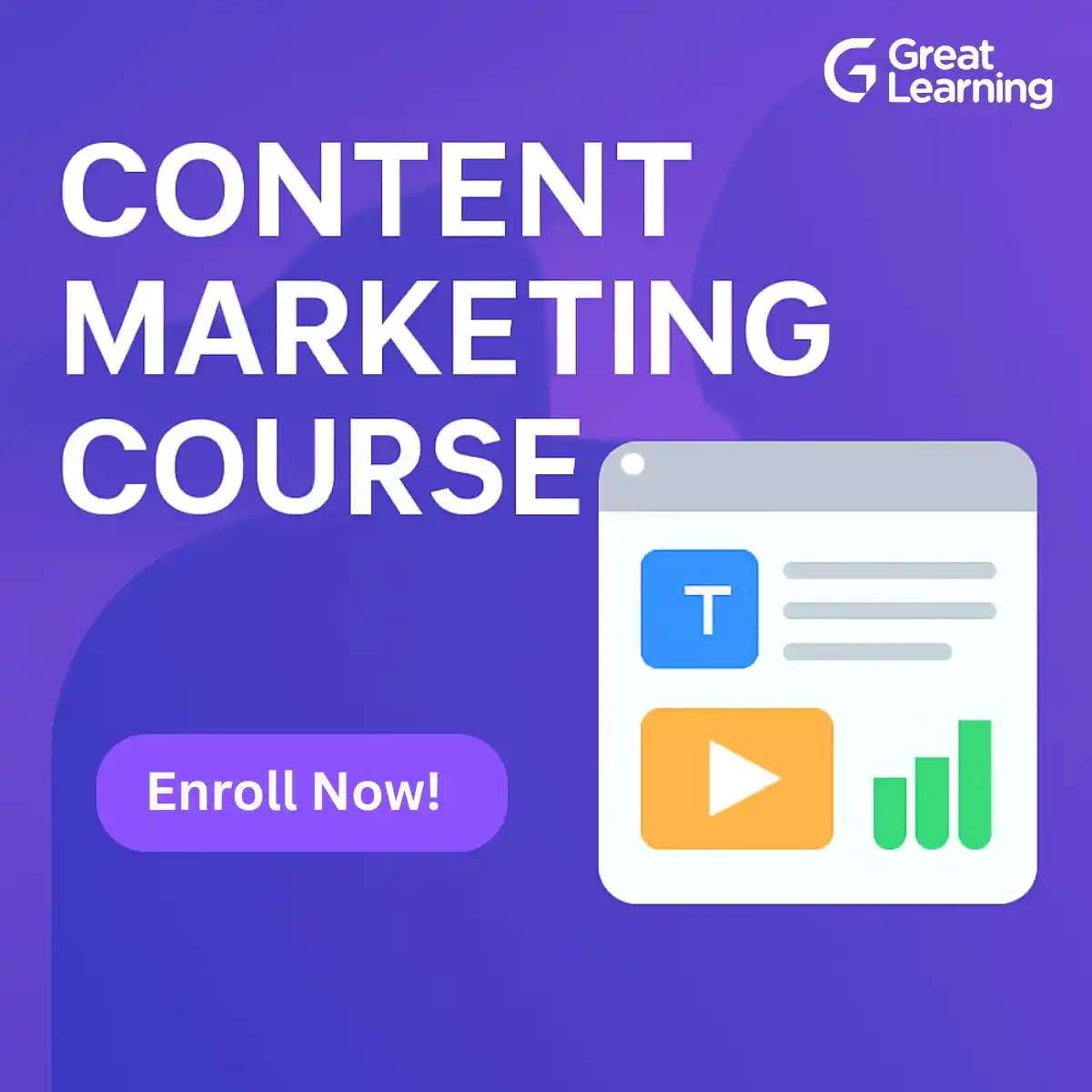 Image from Great Learning Academy: *Struggling to create content that truly grabs attention?* Master con...