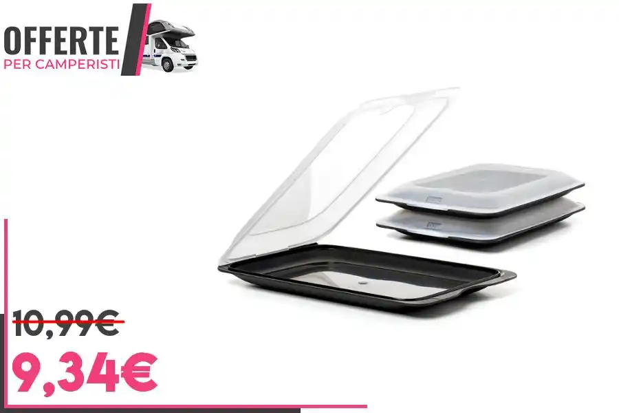 Image from OFFERTE per CAMPERISTI: *TATAY Contenitori per Alimenti Cocktail | Set di 3 Standard | Porta A...