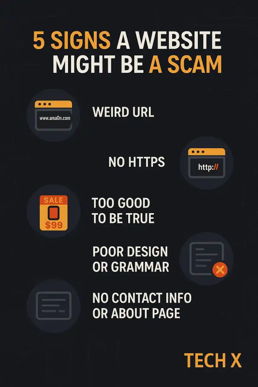 Image from πΌππππ πππΎπ: π Tech X Intel Drop π¨ 5 Signs That Website Is a Trap π¨ π¬ "About to...