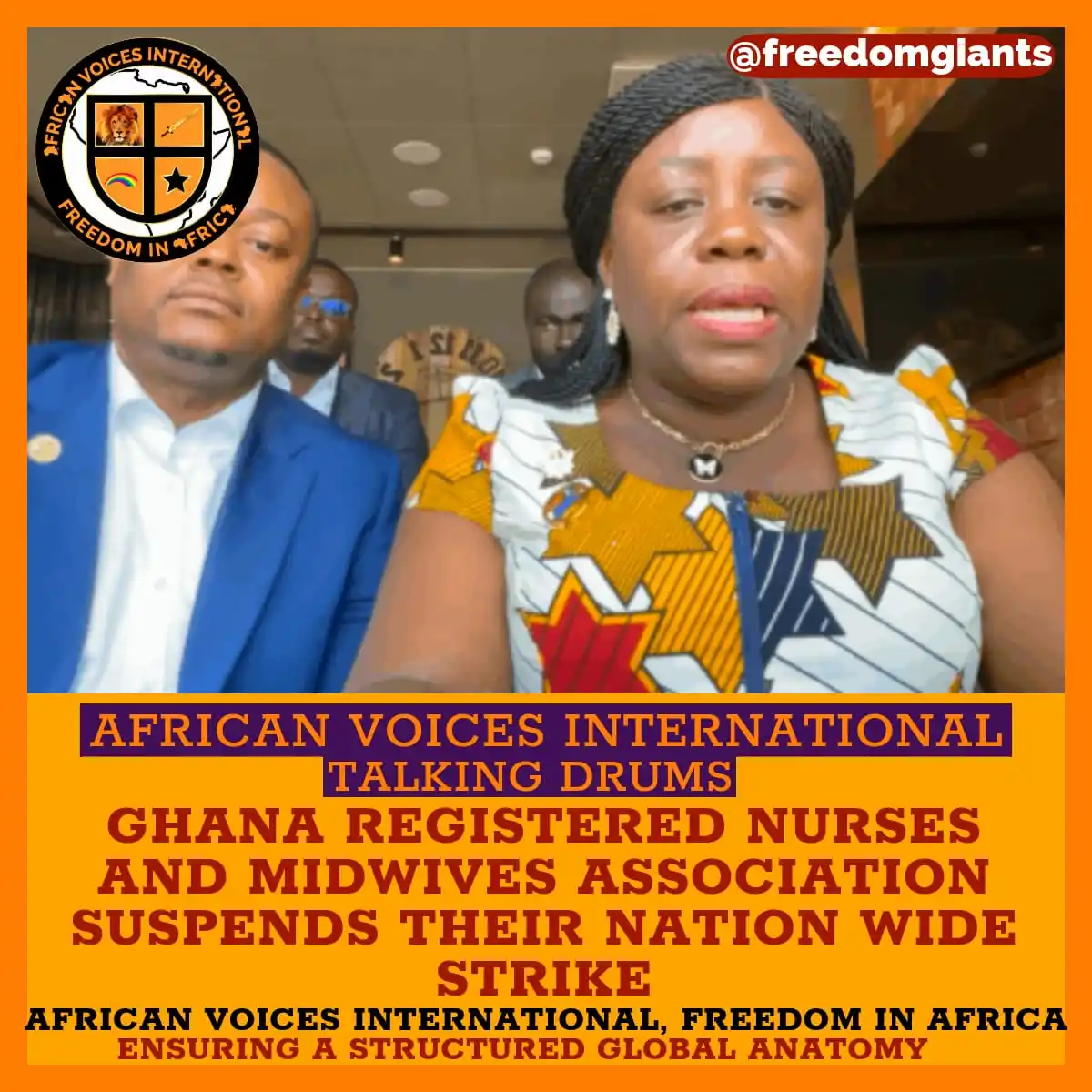 Image from AFRICAN VOICES INTERNATIONAL: The Ghana Registered Nurses and Midwives Association have called off t...