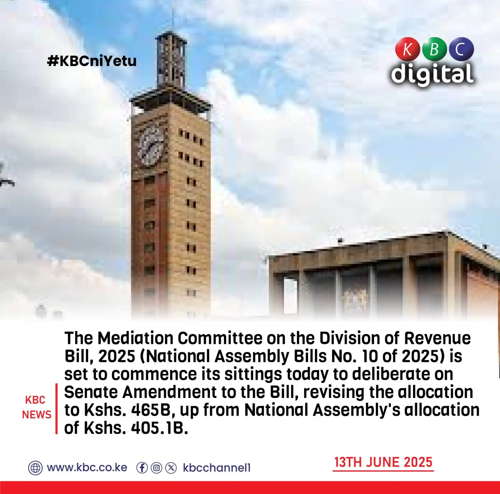 Image from KBC Digital: The Mediation Committee on the Division of Revenue Bill, 2025 (Nationa...