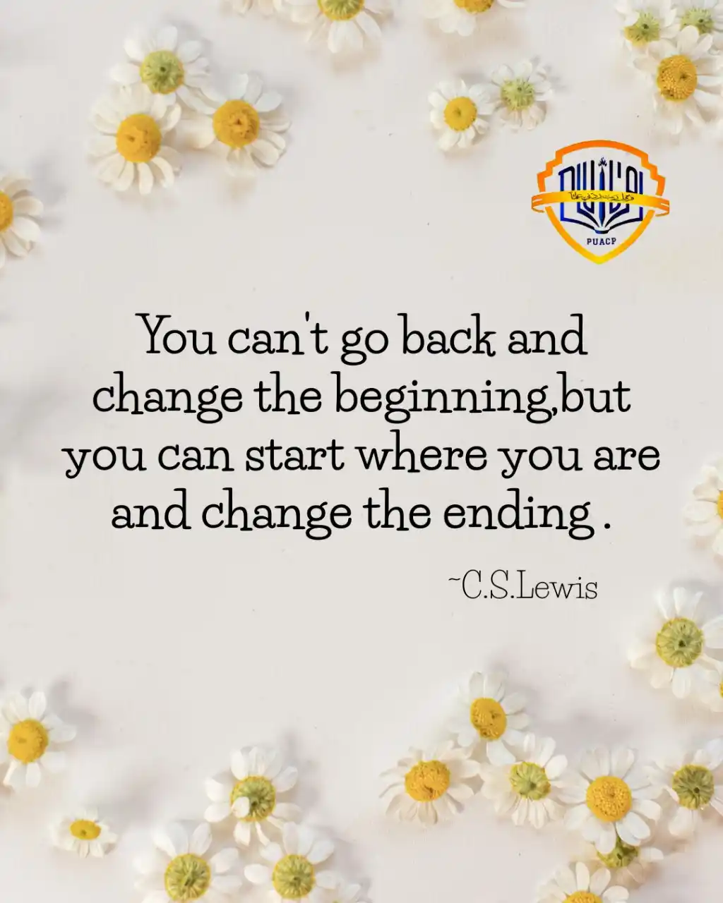 Image from PU AFFILIATED COLLEGES: `This beautiful quote by C.S. Lewis 🌿 reminds us that life is not abo...