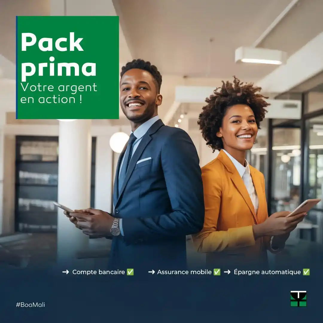 Image from BOA-MALI Officiel: Tout ce qu’il vous faut, en un seul pack. Notre Pack Prima, c’est : ...