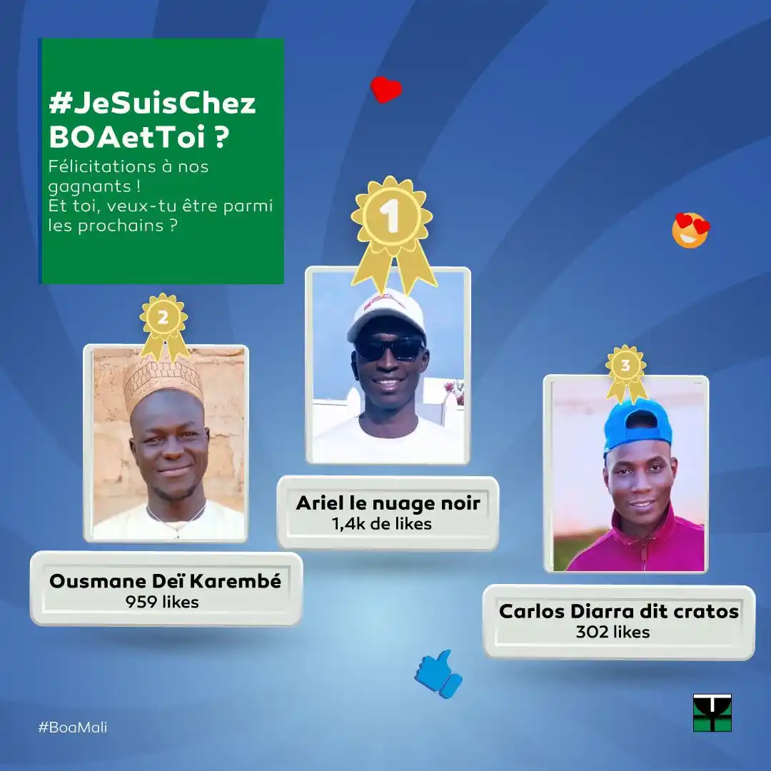 Image from BOA-MALI Officiel: 📸Vous avez été nombreux à participer à notre jeu concours en partagea...