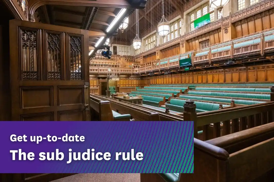 Image from Research in Parliament: We’ve updated our briefing following the launch of a Procedure Committ...