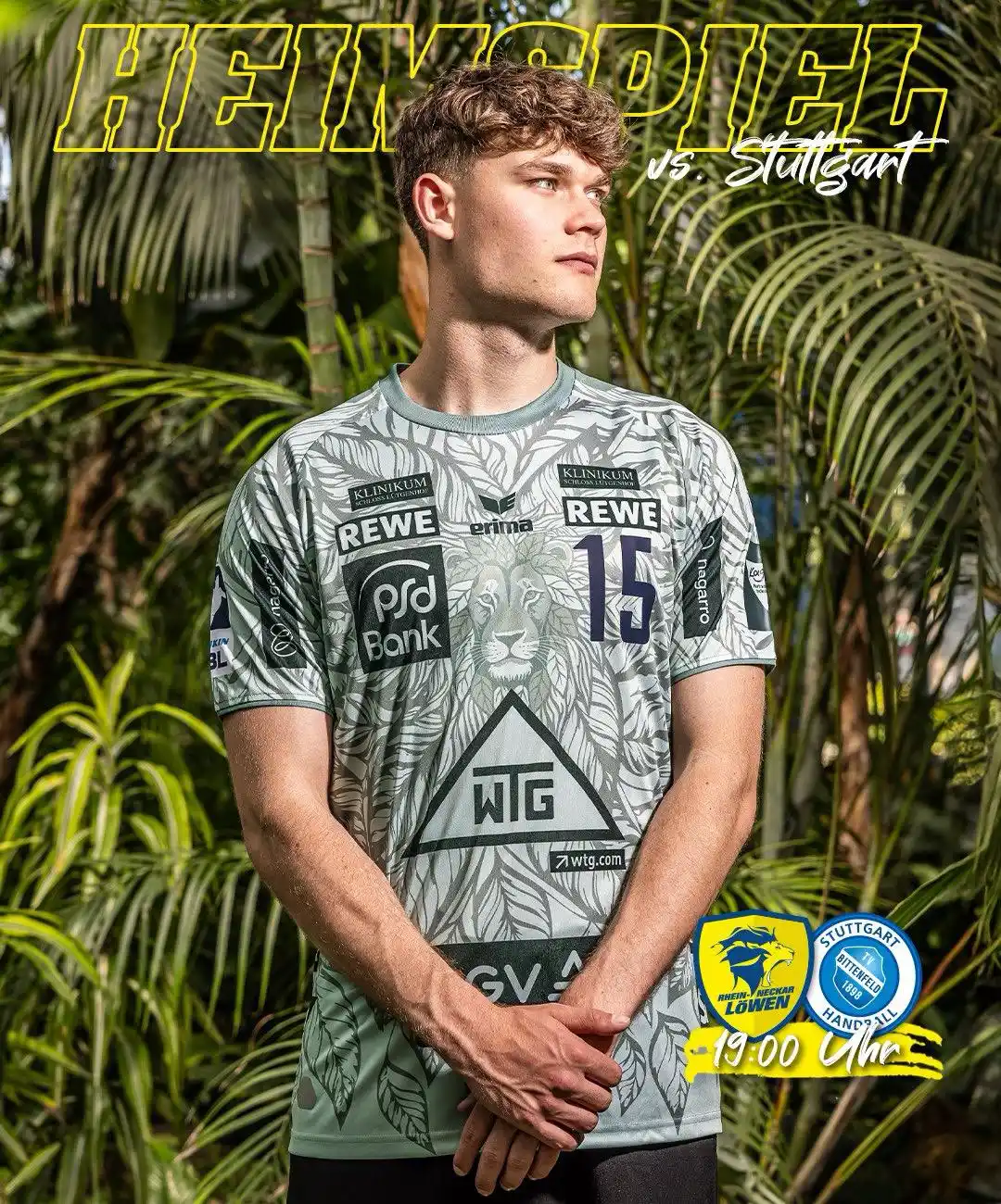Image from Rhein-Neckar Löwen : Zwei 𝐏𝐮𝐧𝐤𝐭𝐞 eintüten! 🦁😍 🆚 TVB Stuttgart ⏰ 19:00 Uhr 🏟️ S...
