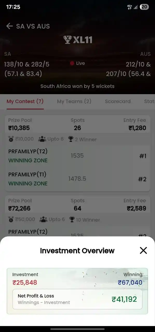 Image from PREDICTION RAJA: 100 % Contest Win With Mini GL And GL On XL11 👆 Download XL11 App No...