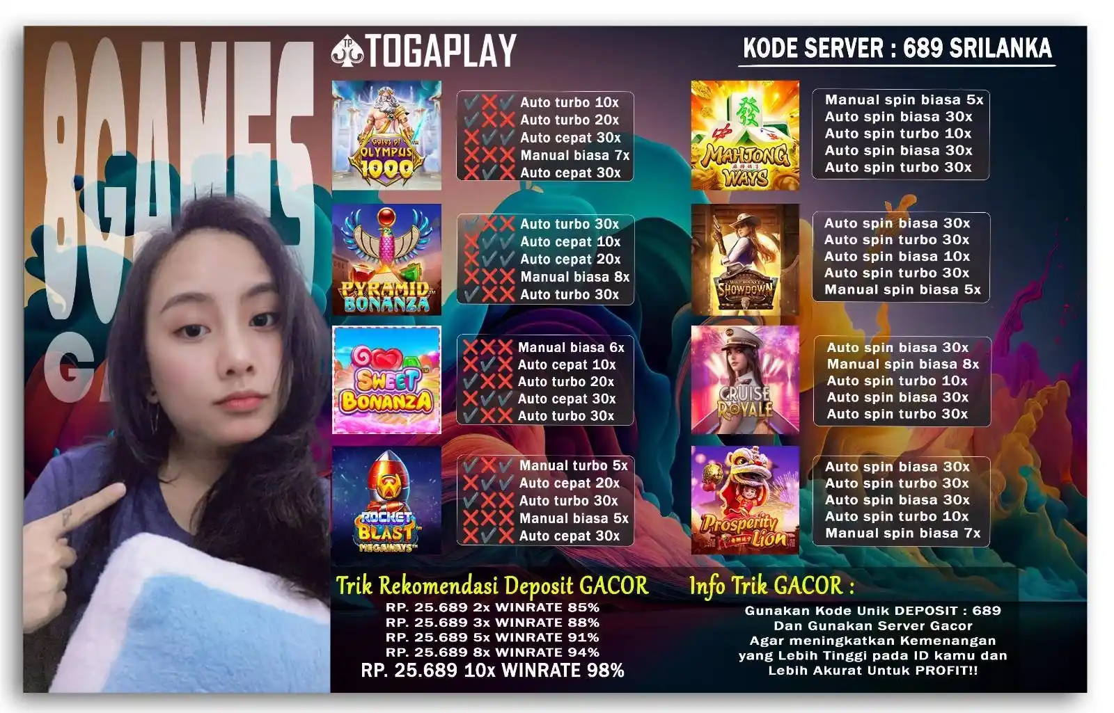 Image from INFO SEPUTAR TOGAPLAY: 📆 12 JUNI 2025 ⏰ 00.00 - 13.00 WIB 🔗KLIK LOGIN : https://togaplay.pr...