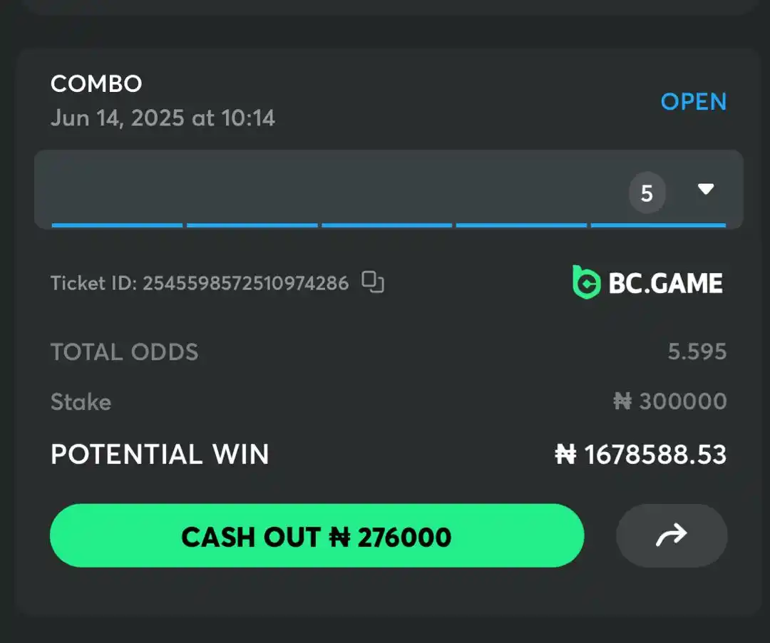 Image from Josh2Funny: *5 ODDS COMBO ON BC GAME! 💼* 🔹*BOOKING CODES:0795904* 🎯*Ready to ...