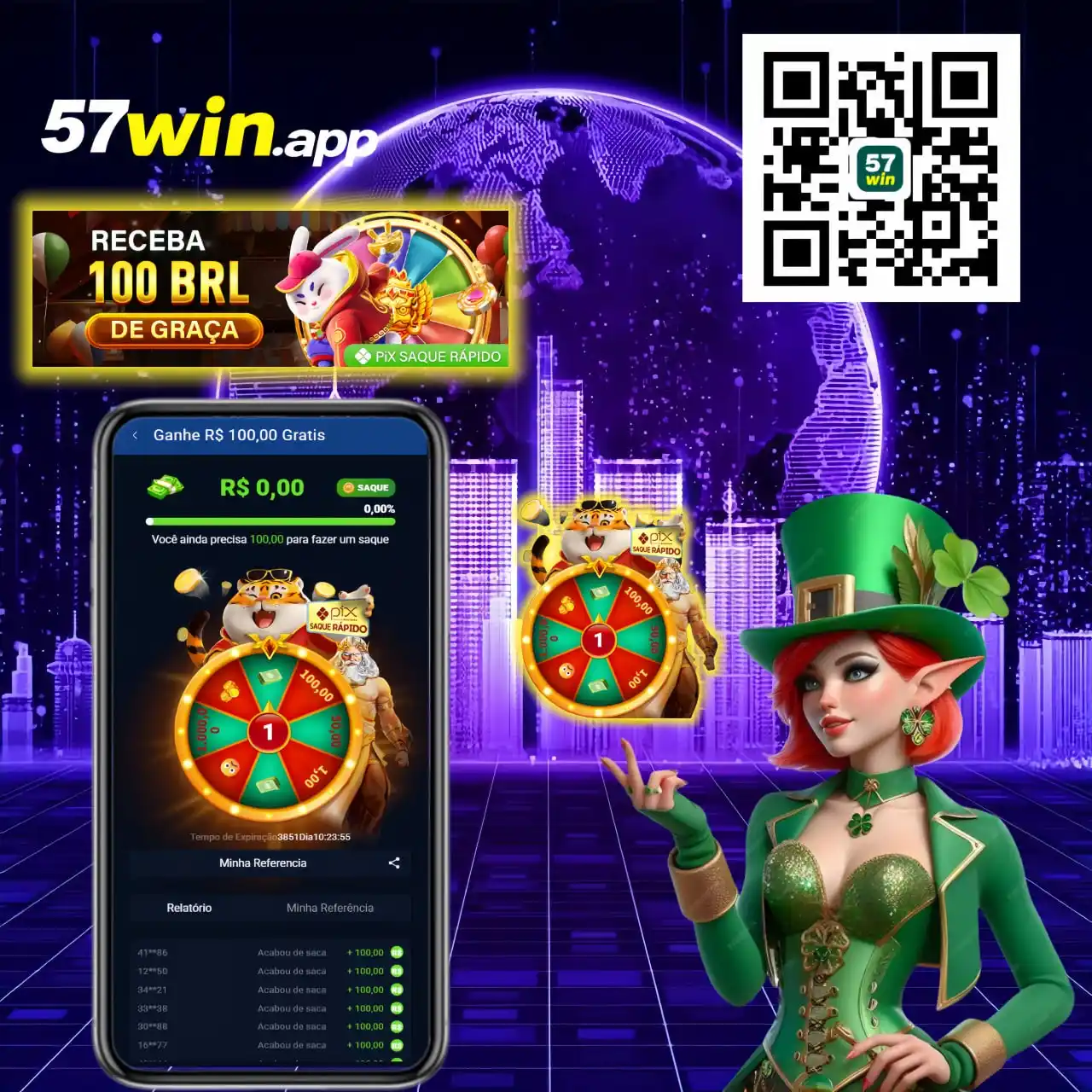 Image from 57win.app Canal oficial: ❤️ *57win.app* ❤️ 💯 Faça login diariamente para desfrutar de um giro...