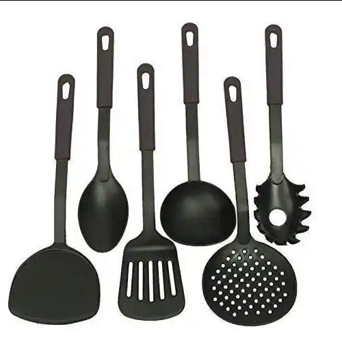 Image from BUYERZONE WHOLESALER: 🔶6 Pcs Spoon Spatula Chinese 1st Quality🔶 BZ- Kitchen Tool Set of 6...