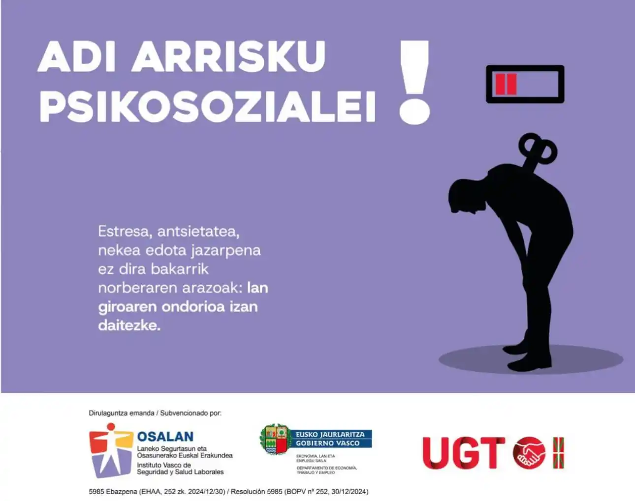 SALUD LABORAL UGT-EUSKADI post