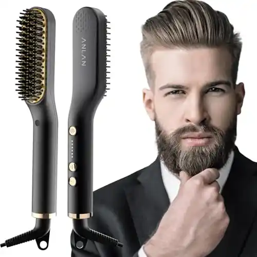 Image from Pirate Deals | Preisfehler, Angebote, Schnäppchen, Rabatte & Freebies: ANLAN , 2 in 1 Bartglätter für Pir$αtе-Dеαls Männer und Mini Haarglätt...