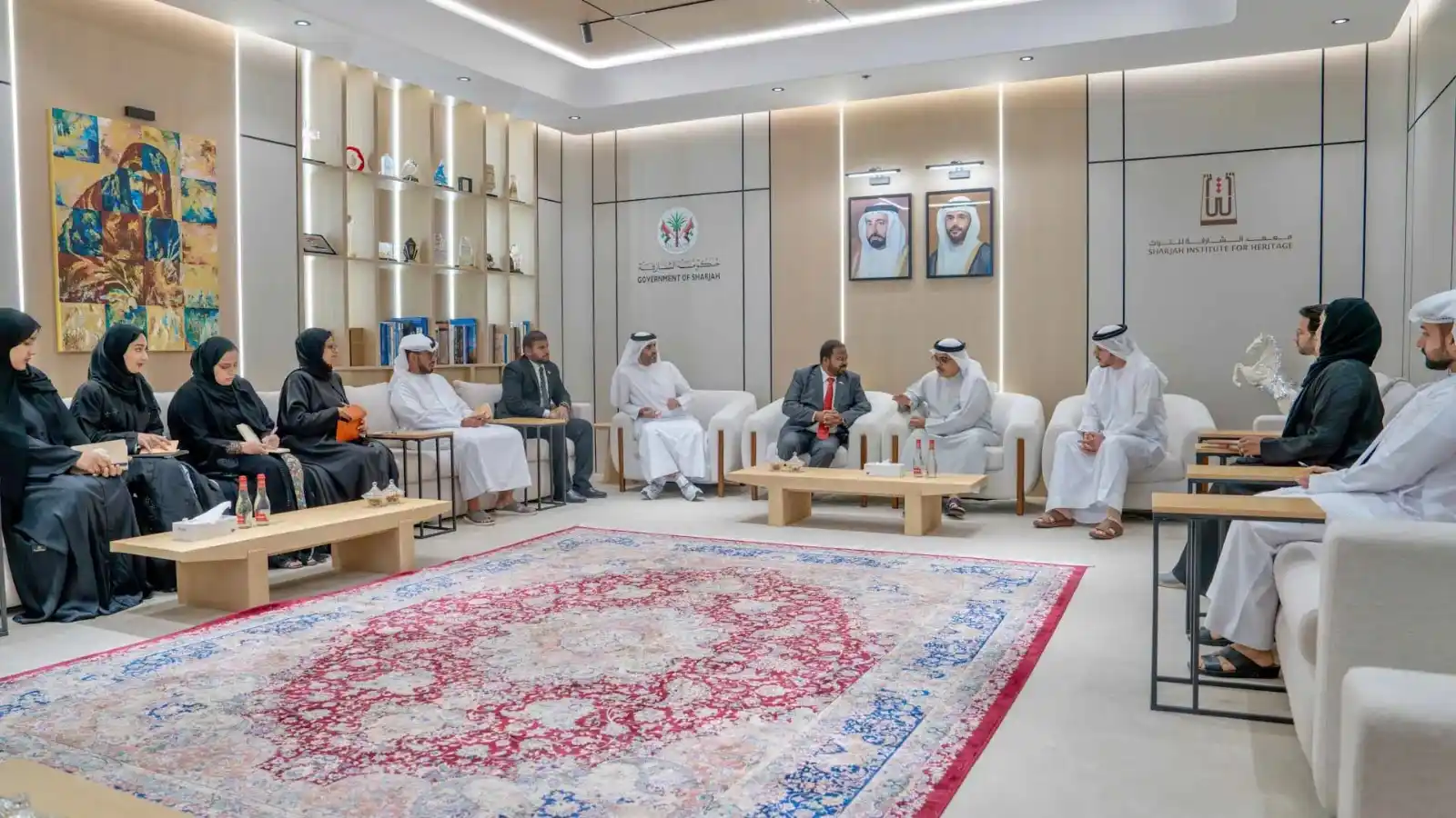 Image from Sharjah24: استقبل سعادة الدكتور عبد العزيز المسلم، رئيس معهد الشارقة للتراث، سعاد...