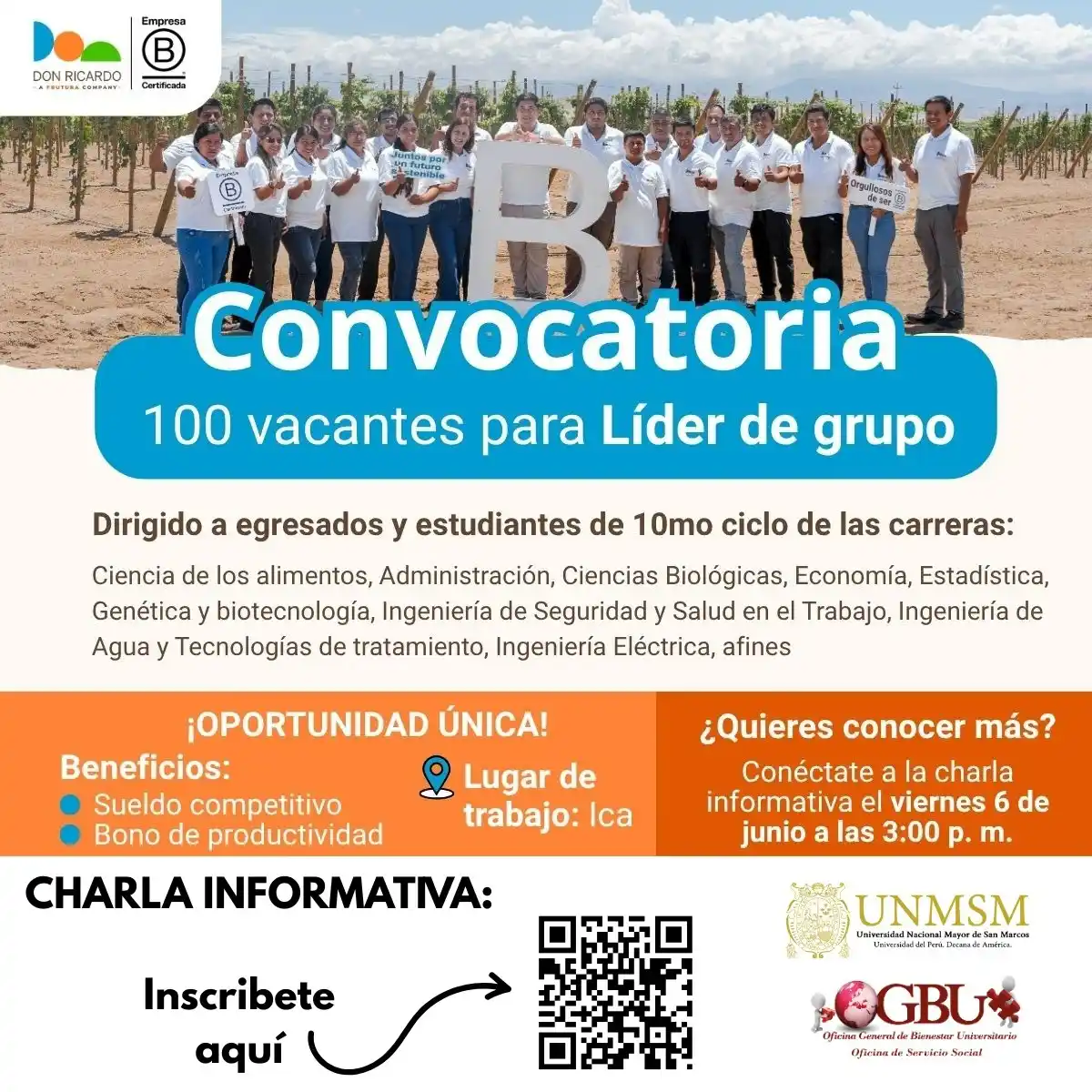 Image from Bolsa de Trabajo - UNMSM: 🎓💼 ¡ATENCIÓN EGRESAD@S Y ESTUDIANTES DE ÚLTIMOS CICLOS! ¿Listos para...