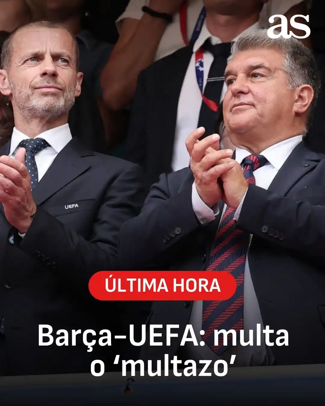 Image from Diario AS: 🚨 *Barça-UEFA: multa o ‘multazo’* 📝 El Barcelona esquivará la sanc...