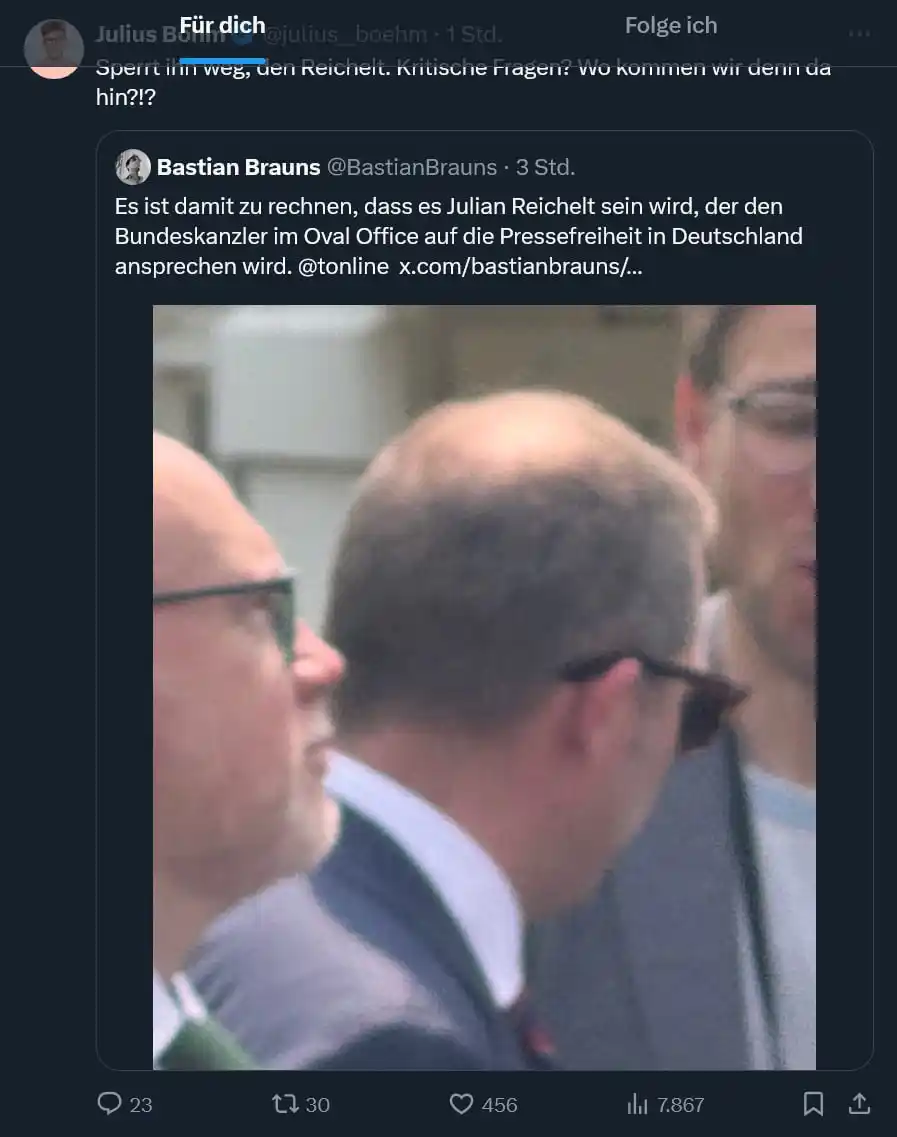 Image from Wenn Medien lügen: *Bastian Brauns von t-online auf X!* *Diese System-JournalNutten sche...