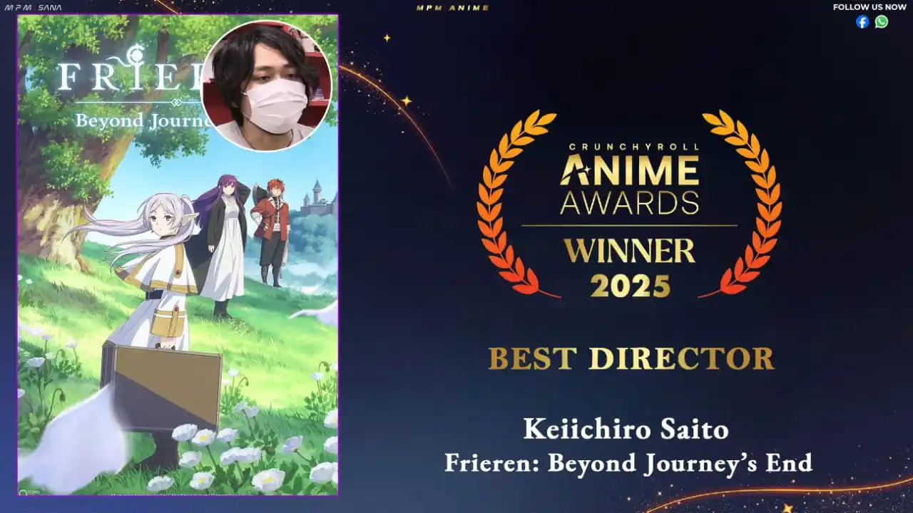 Image from MpM Reminders | 🔔: *Best Director* *_Keiichiro Saito (Frieren: Beyond Journey's End)_* ...