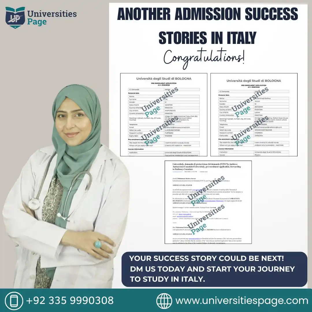 Image from Universities Page-Pakistan : 🎓 Big Congratulations! Our students have just secured admissions to t...