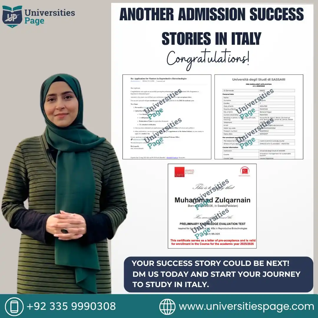 Image from Universities Page-Pakistan : 🎓 Big Congratulations! Our students have just secured admissions to t...