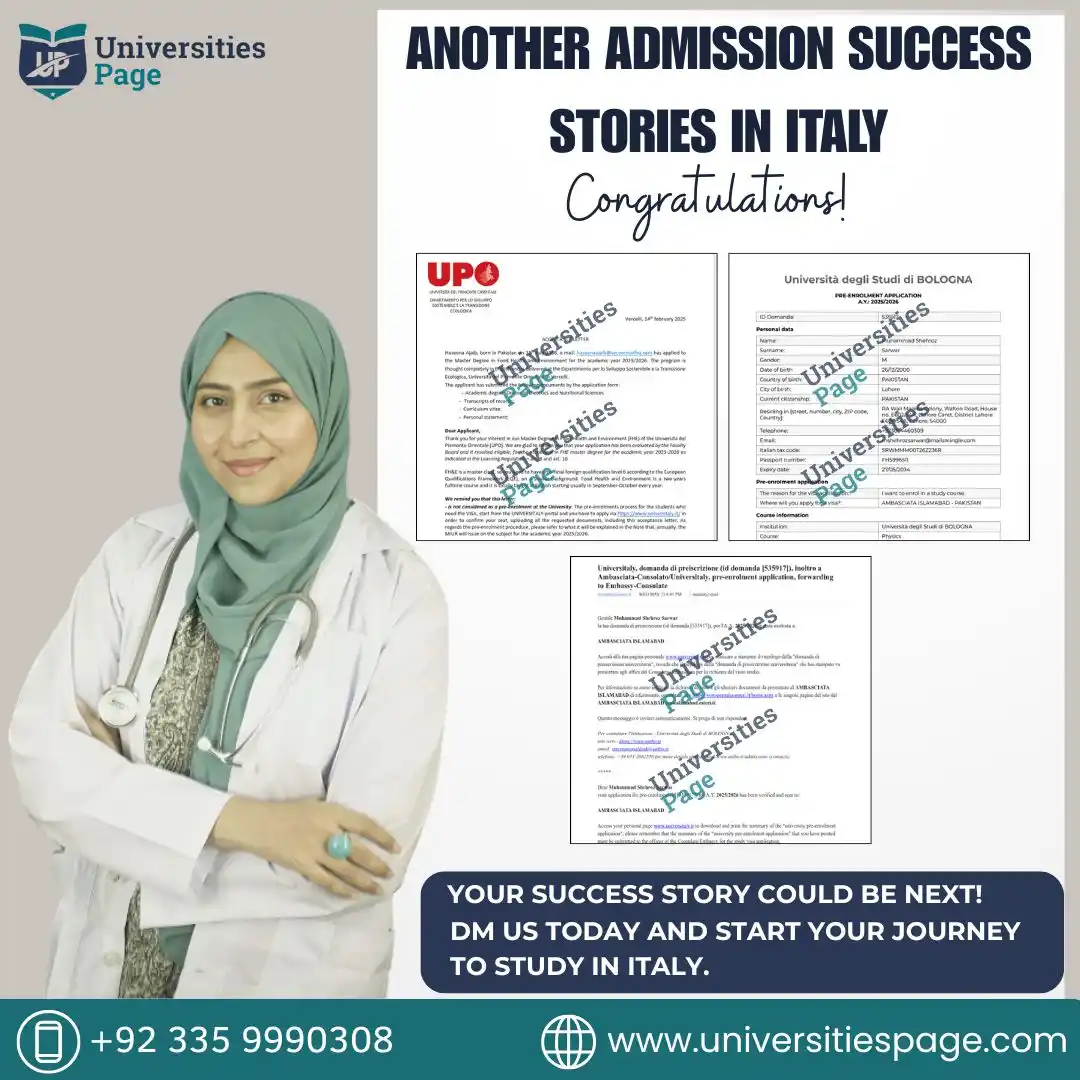 Image from Universities Page-Pakistan : 🎓 Big Congratulations! Our students have just secured admissions to t...
