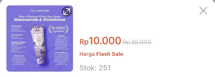 Image from KODE VOUCHER SHOPEE 🛒 : Body Lotion Instant Tone Up With UV Protection https://s.shopee.co.id/...