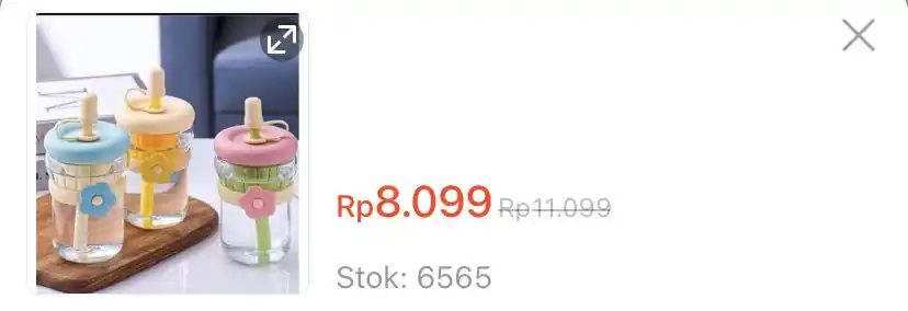 Image from KODE VOUCHER SHOPEE 🛒 : BOTOL MINUM KACA SEDOTAN SILIKON BUNGA https://s.shopee.co.id/4L7aIBF4...