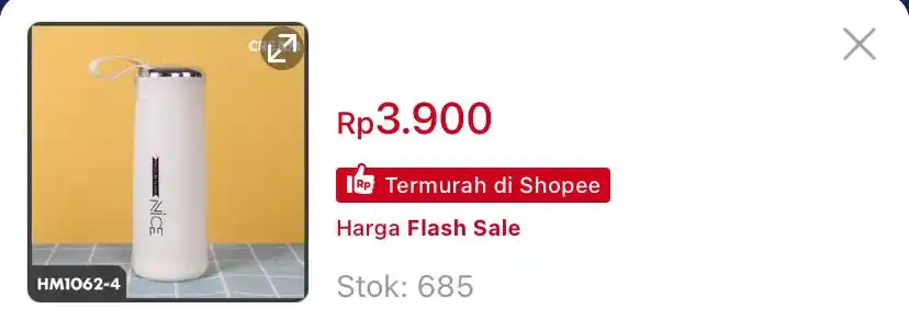 Image from KODE VOUCHER SHOPEE 🛒 : Botol Minum Nice Tumblr 400ml Bpa Free Lucu Aesthetic https://s.shope...