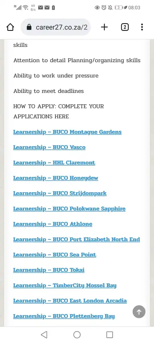 Image from Ghost-Lady Internships Channel: Buco Learnership Requirements . South African citizen . Must have Gr...