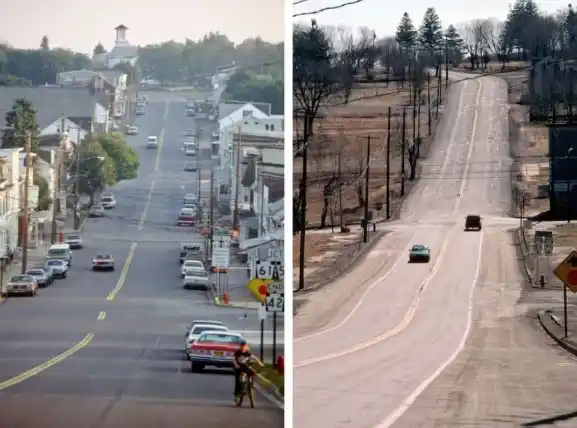 Image from globo.com I Últimas notícias: jornalismo, esporte e entretenimento: 🤯 *Centralia: cidade que inspirou filme de terror está em chamas há 6...